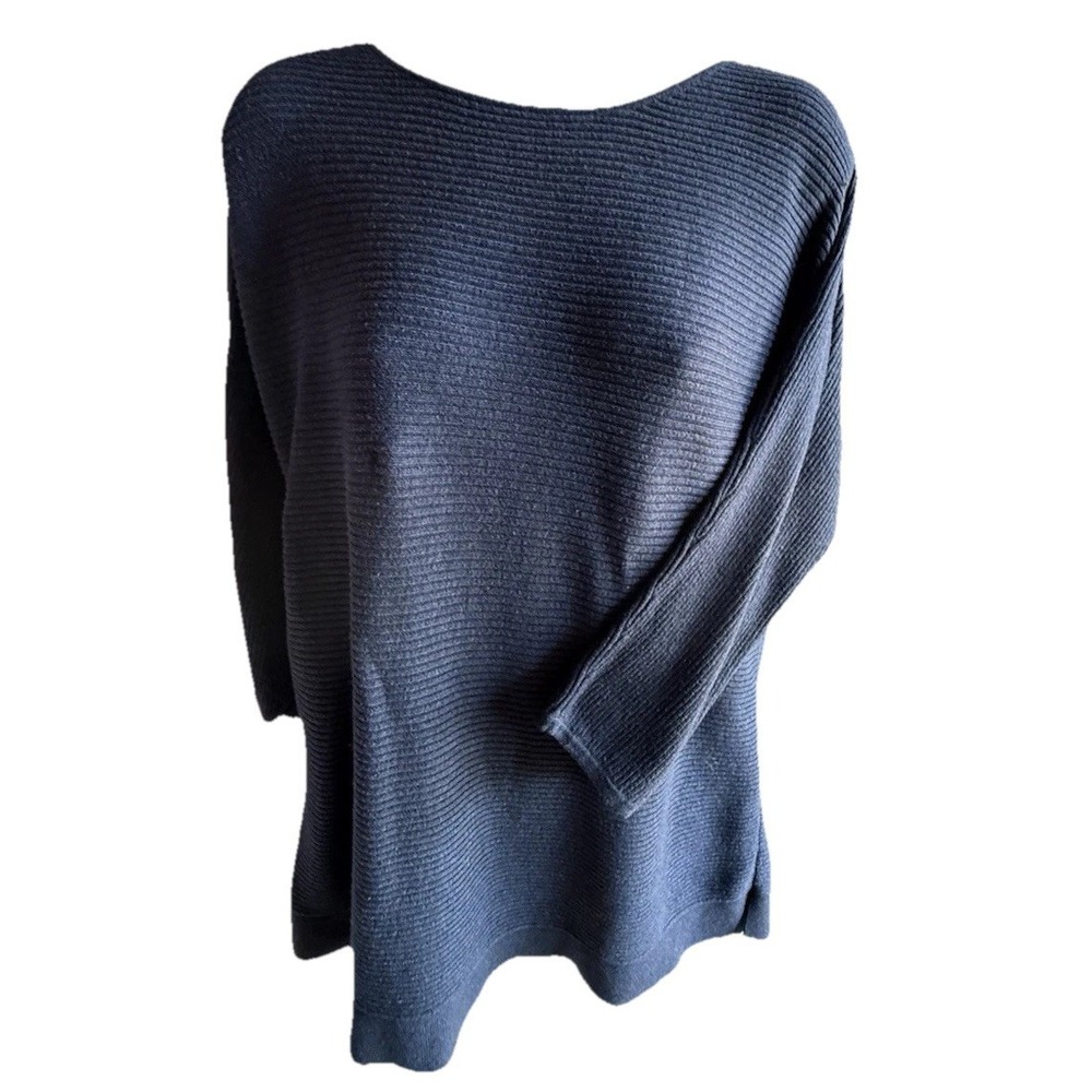 Chicos Blue Tunic Sweater Size 2 Part Blue